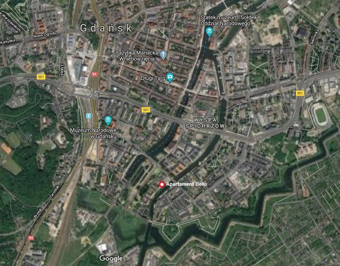Apartament Bello - Free Parking Leilighet Gdańsk Eksteriør bilde
